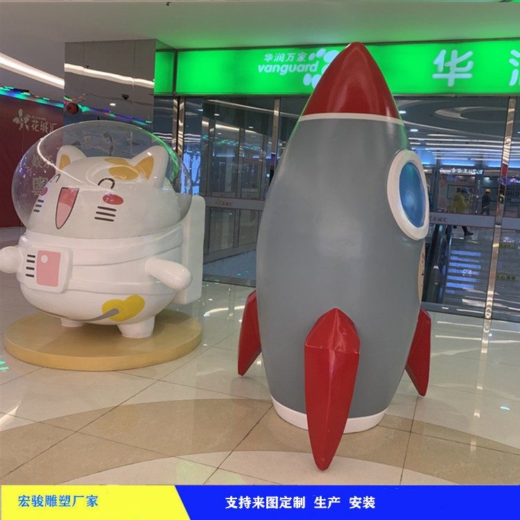 青海玻璃钢雕塑安装