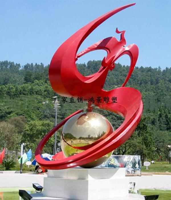 杭锦旗不锈钢凤凰高飞雕塑造型可不同环境使用