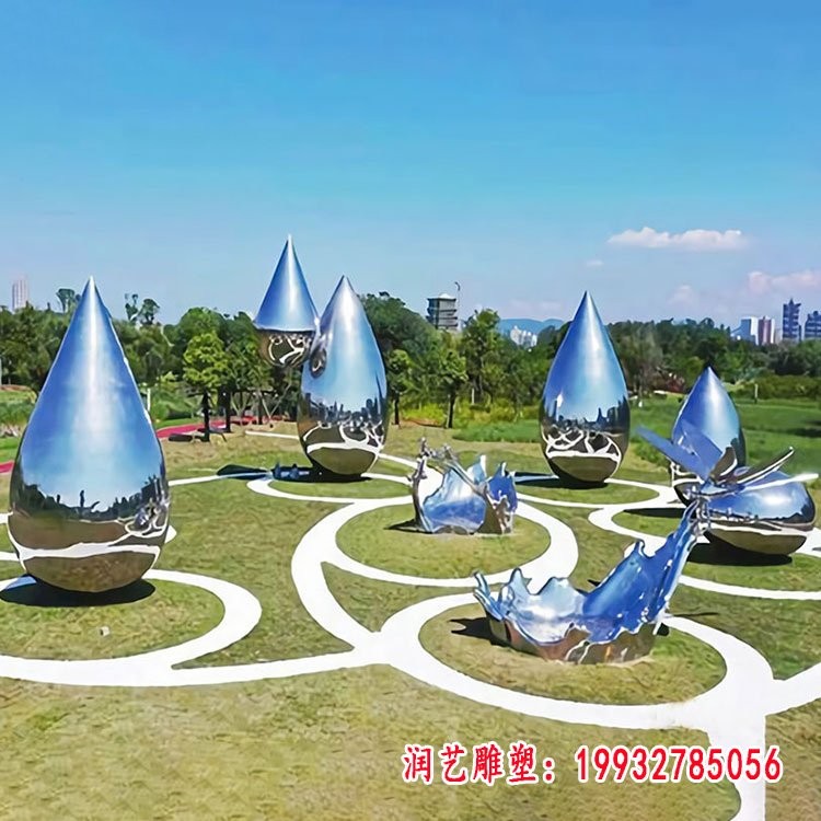 浪花造型不锈钢雕塑-苏州浪花不锈钢雕塑订制