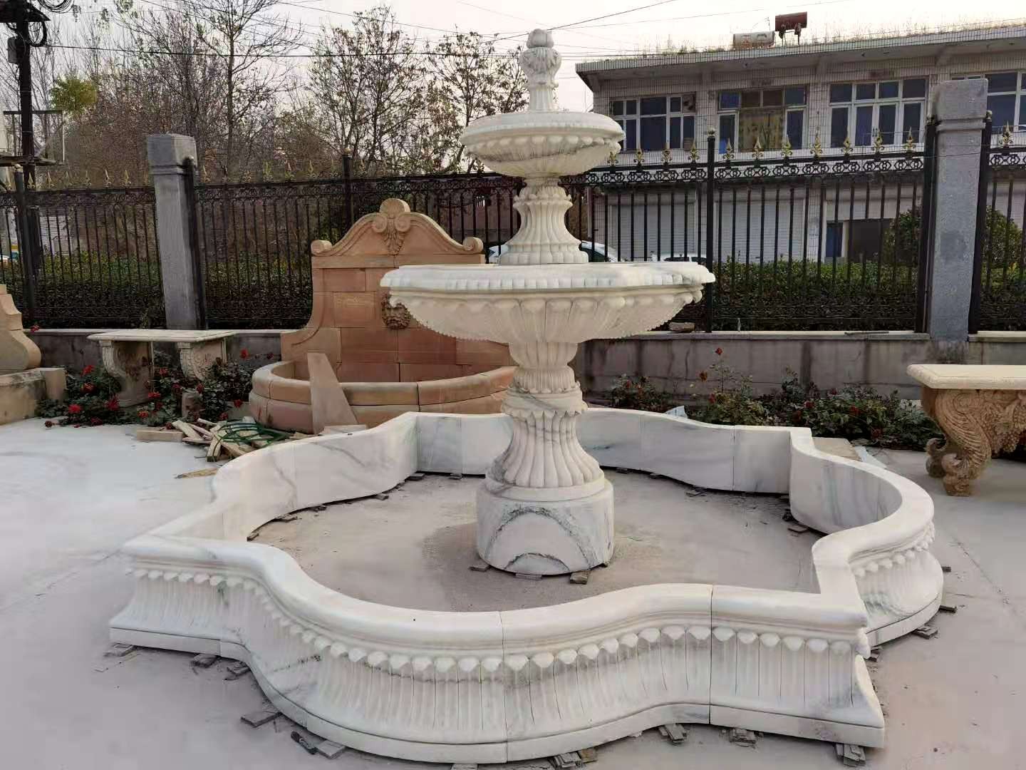 海林市石雕喷泉雕塑水景喷泉石雕厂家