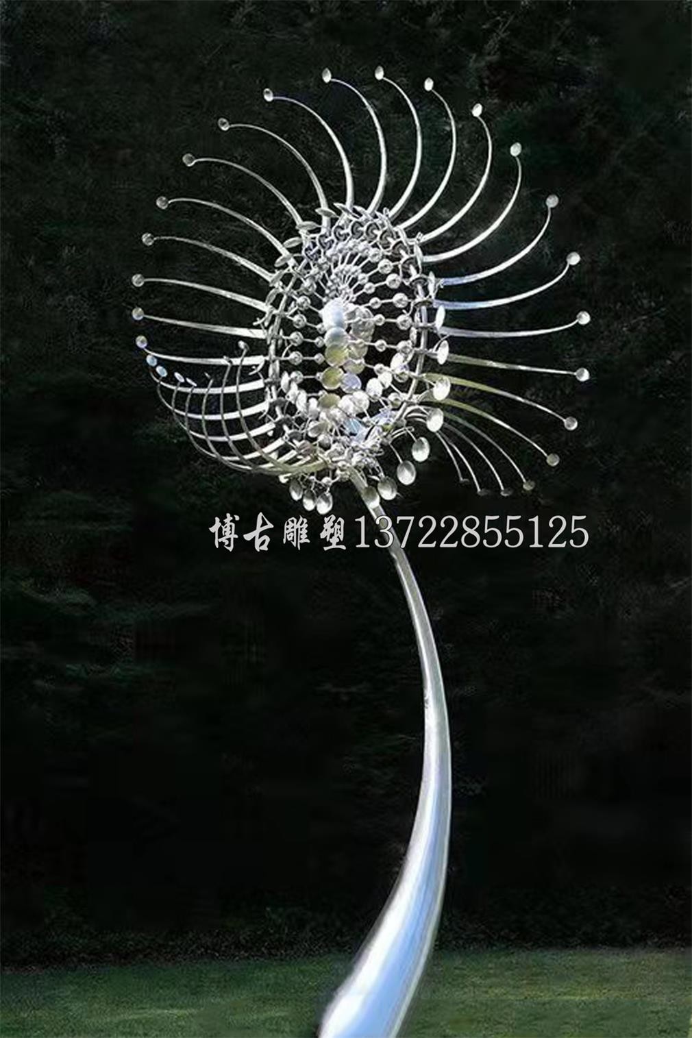 浏阳市不锈钢风动雕塑风力雕塑