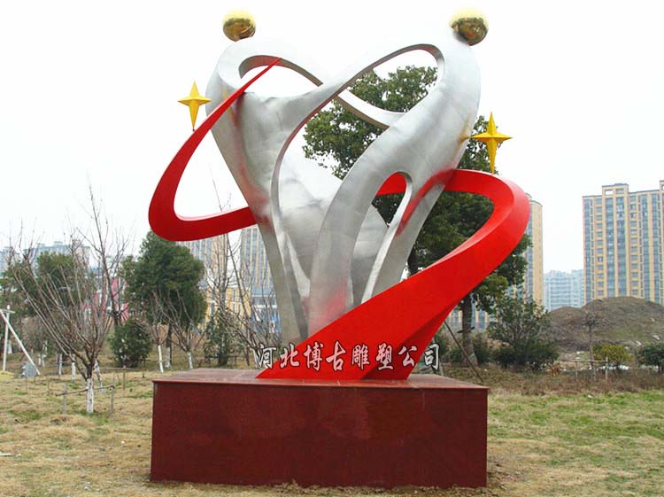 海珠区学校文化景观大型不锈钢雕塑主题