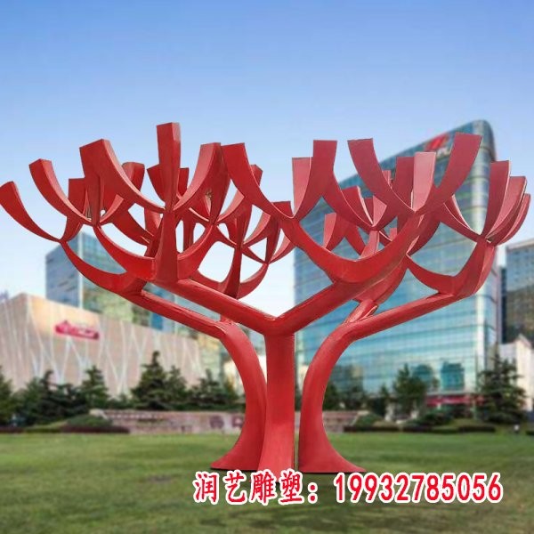 不锈钢树雕塑-巴中树金属雕塑图片