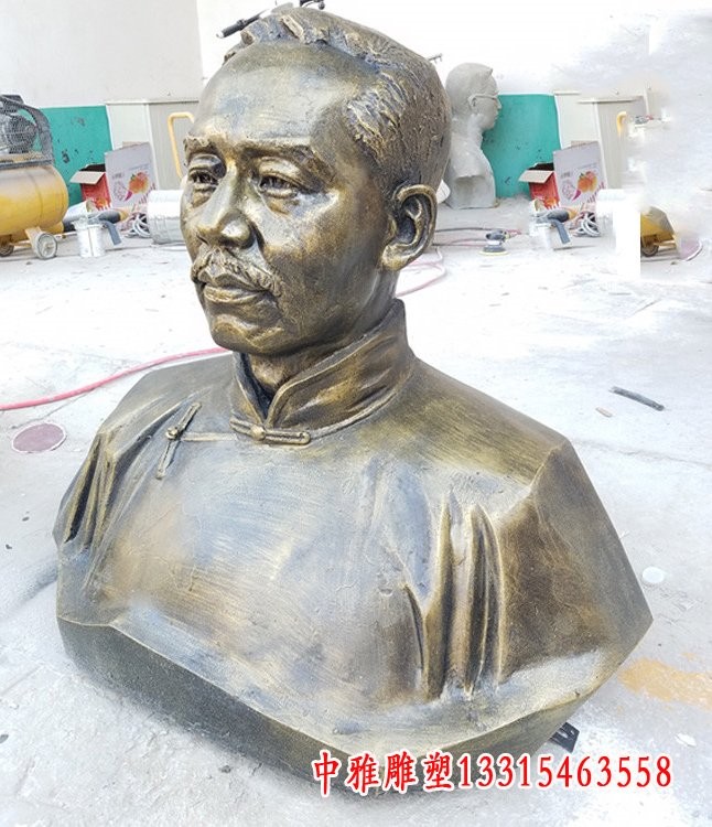 蔡元培抽象人物铜雕-南昌铜雕蔡元培雕塑制作厂