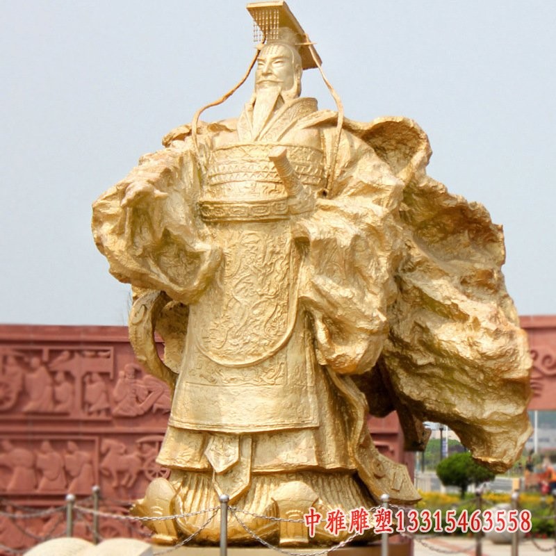 玻璃仿铜历史人物雕塑-朔州青铜历史人物雕塑价格