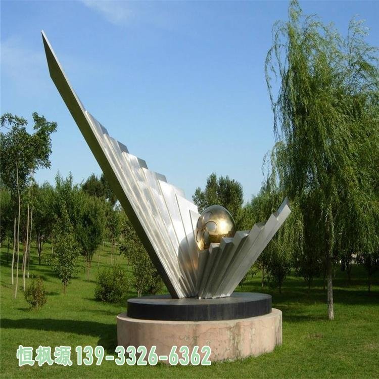 园林景观不锈钢雕塑-台州金属园林景观雕塑图片