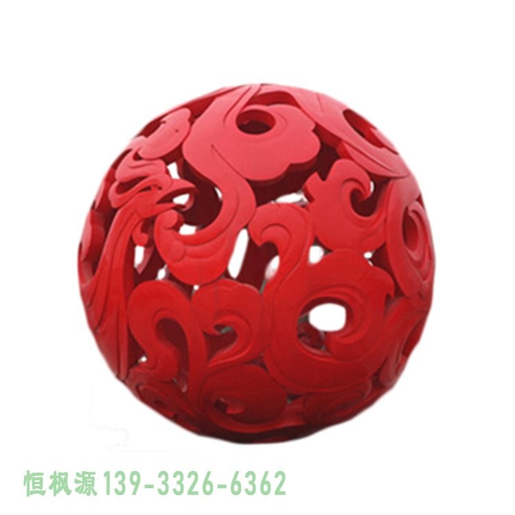镂空球不锈钢发光雕塑-临沧镂空球白钢雕塑