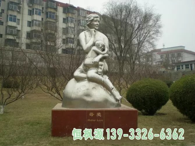 大型不锈钢人物摆件-乌海金属人物雕塑厂