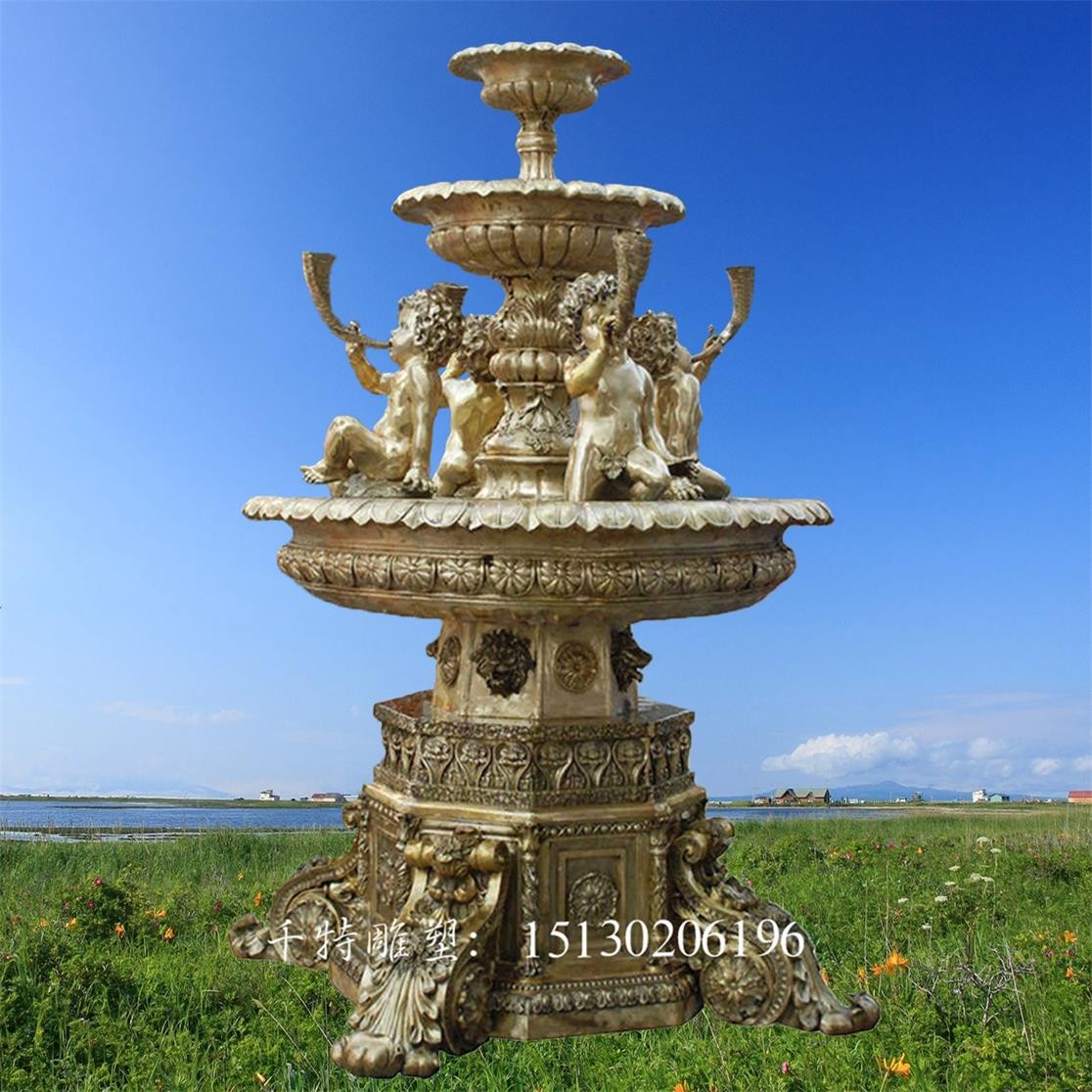常熟景区铸铜流水钵纯铜水景喷泉怎么清洗