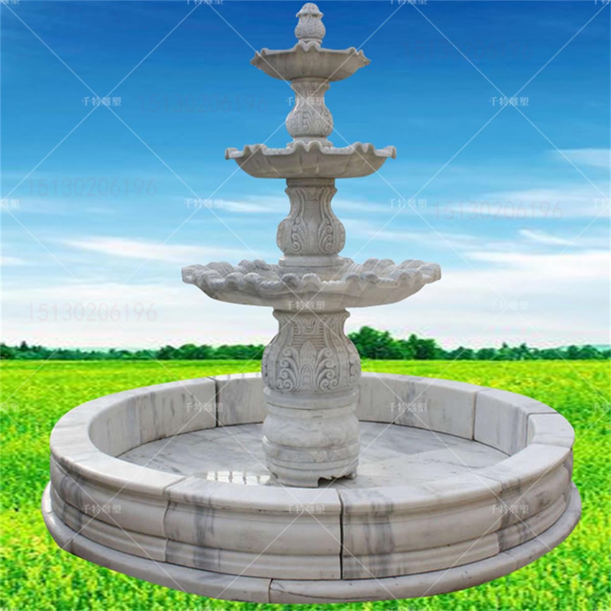 洛宁石材雕刻水景喷泉介绍