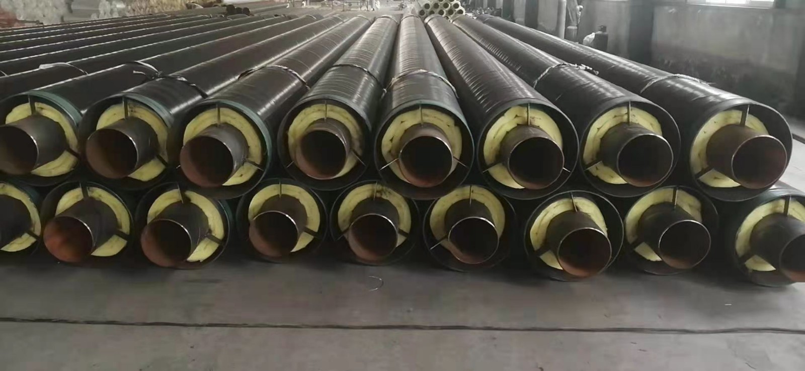 碧江预制地埋聚氨酯钢套钢发泡保温管奋勇争先