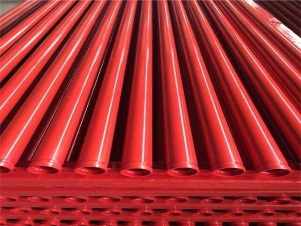 双金属焊接内外涂塑钢管红色消防涂塑复合钢管厂丰顺