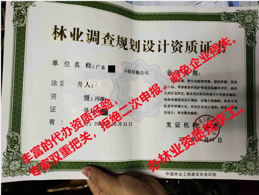鸡西市鸡东县今年林业调查规划资质技术负责人业绩要求？